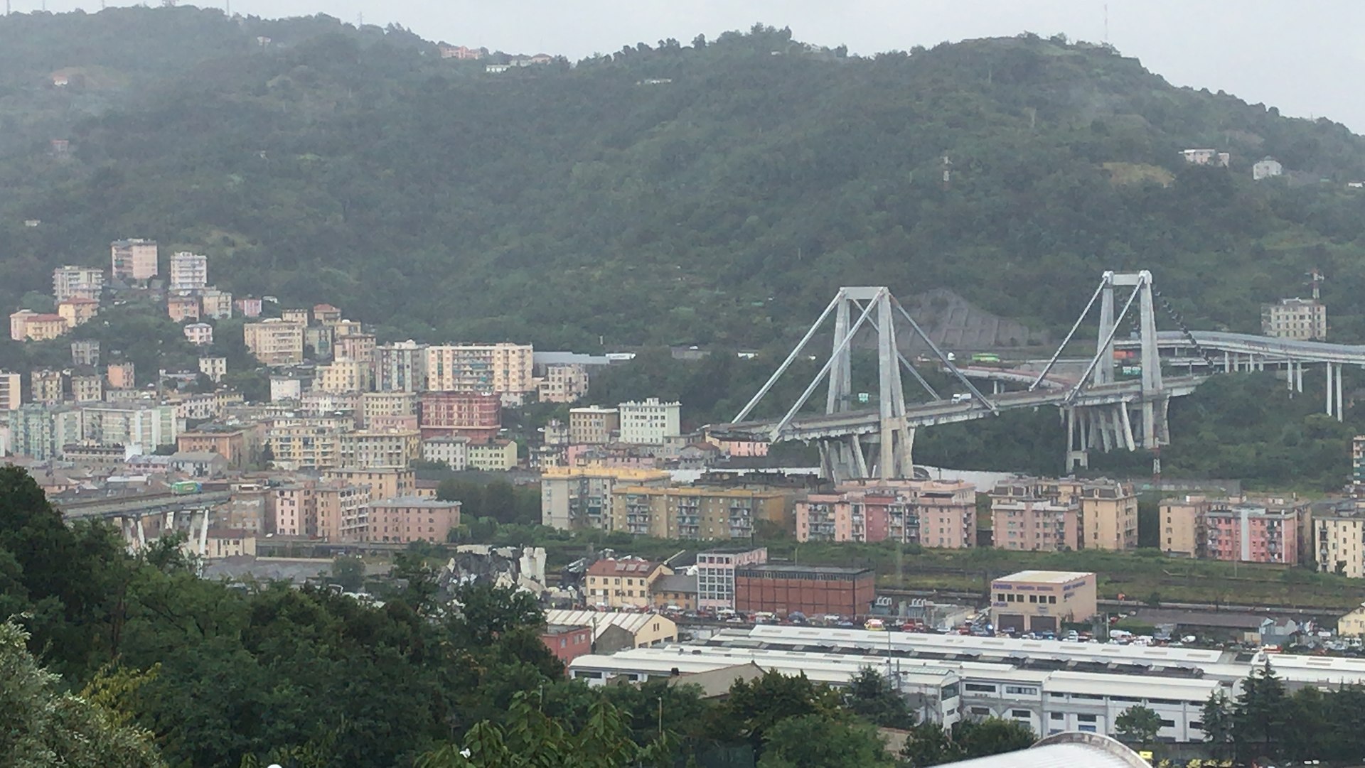 Ponte Morandi (Polcevera Viaduct) — Genoa, Italy
