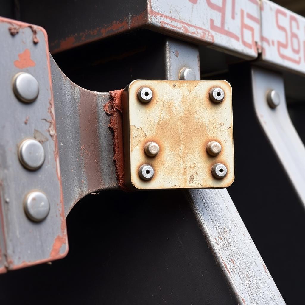Transverse stiffener welded to plate-girder web