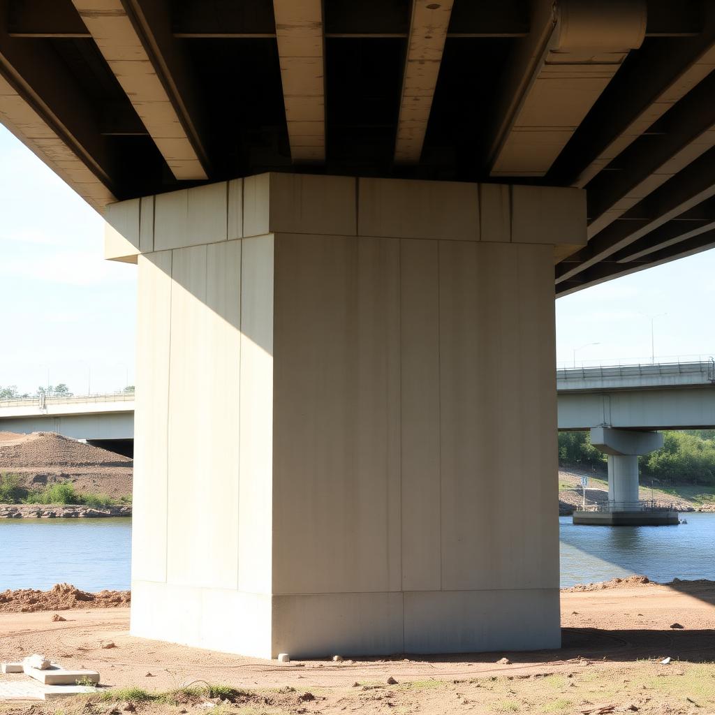 Reinforced concrete bridge pier column