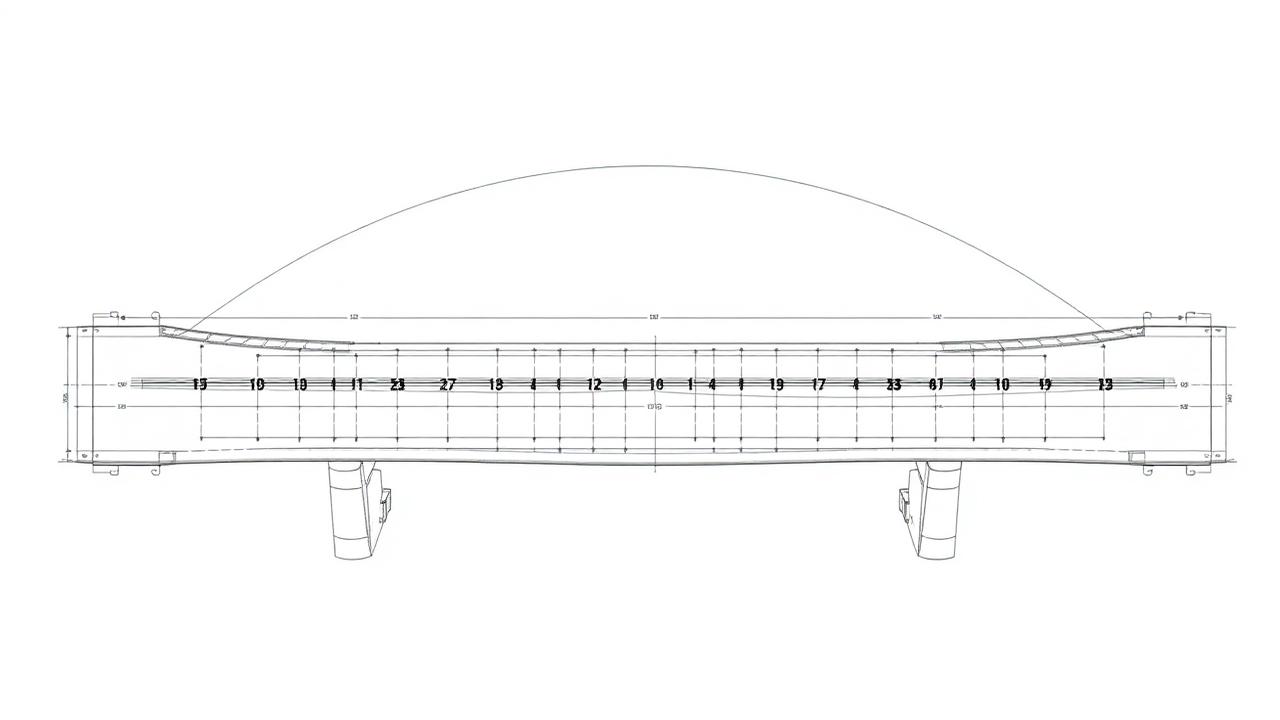 Three-span continuous curved steel plate girder ramp